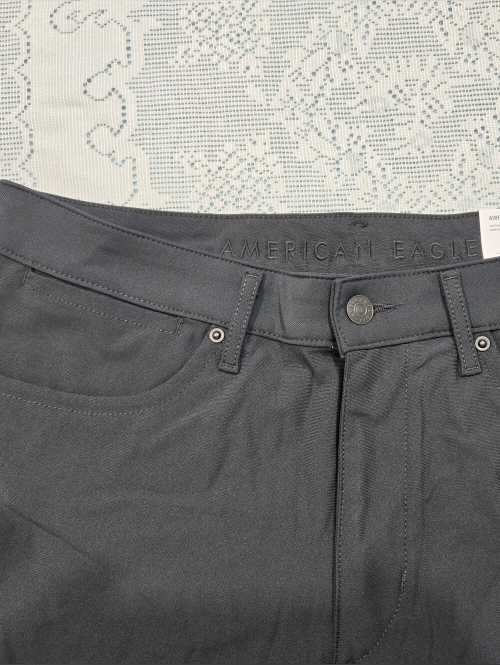 American Eagle Outfitters Men's Black Straight Leg Pant Sz 34/36 - Picture 2 of 11
